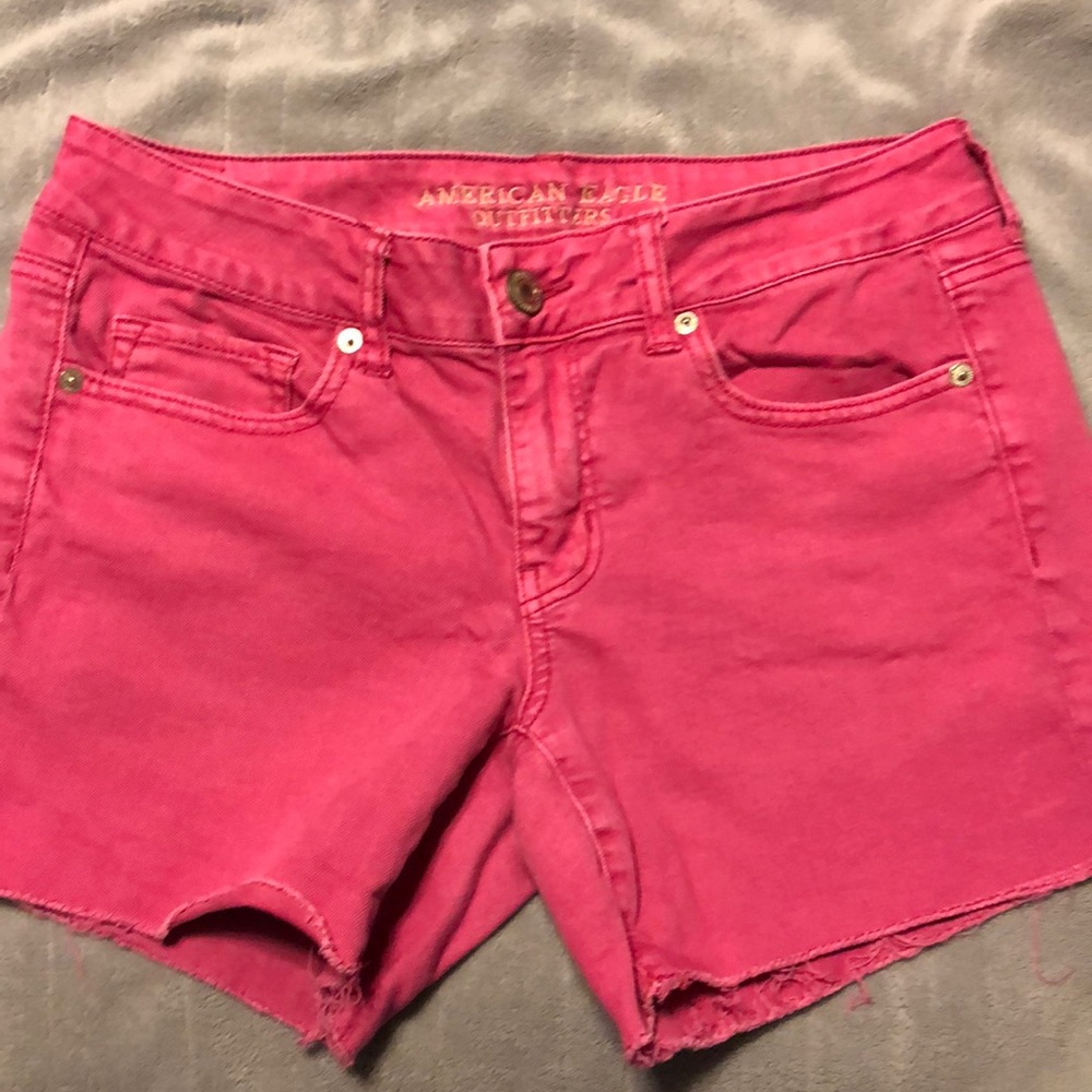 Pink Jean Shorts